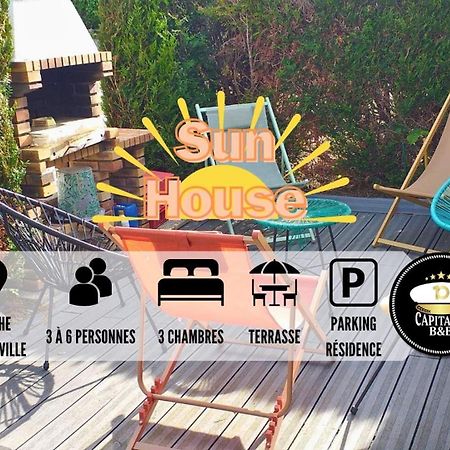Sun House - Terrasse Parking Prive Gratuit Lägenhet Troyes Exteriör bild